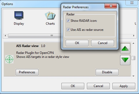 ais radar preferences