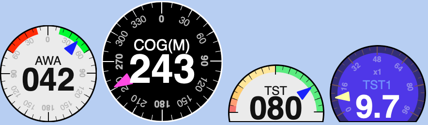 Simple gauge instrument