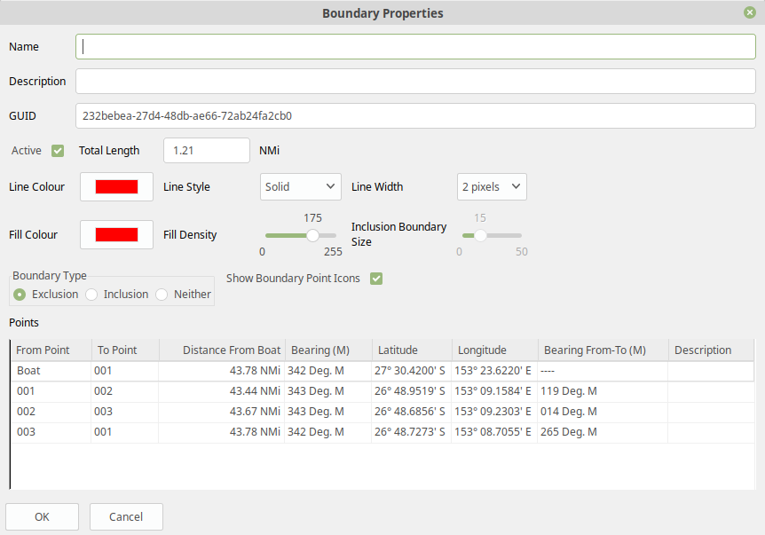 od boundary properties