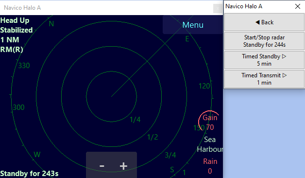 Timed transmit menu